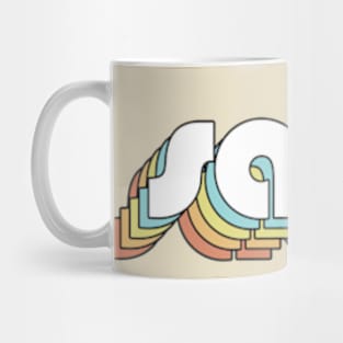 Sade - Retro Rainbow Typography Faded Style Mug